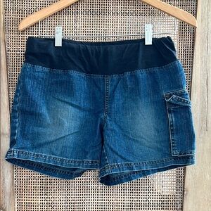 💚BUY 3 for $15💚 💚 Maternity Stylish Denim Cargo Shorts Waistband